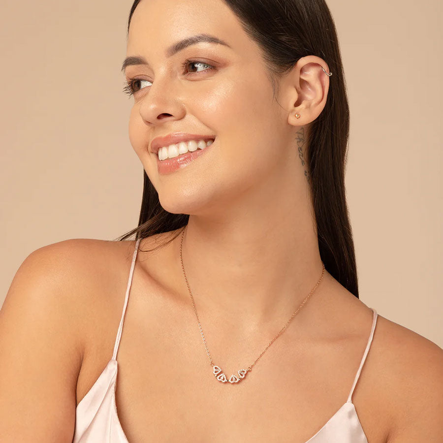 Clover Heart Necklace - Rose Gold (Limited Edition)